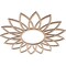 Ekena Millwork Daisy Wood Fretwork Pierced Ceiling Medallion, Alder, 18"OD x 6 1/4"ID x 3/8"T CMWP18X18X0375DAAL - alternate 2